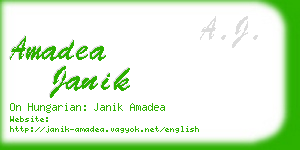 amadea janik business card